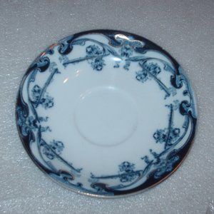 Antique Royal Staffordshire Flow Blue saucer